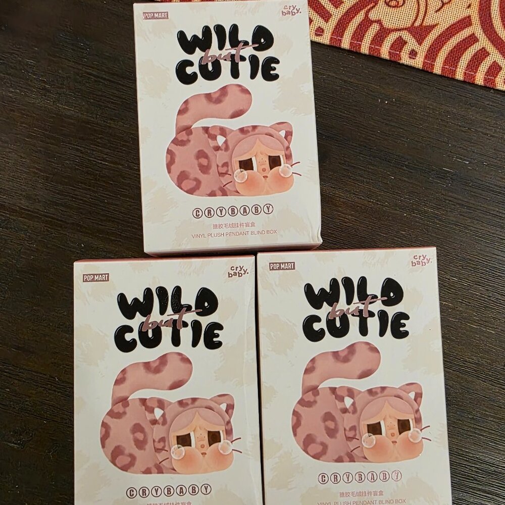 POP MART Crybaby Wild But Cutie (Vanilla, Denim & Pink)